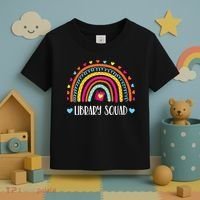 Womens Library Squad Librarian Bookworm Book Lover VNeck Toddler T-Shirt thumb 3