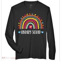 Womens Library Squad Librarian Bookworm Book Lover VNeck Zone Performance Long-Sleeve T-Shirt thumb 0