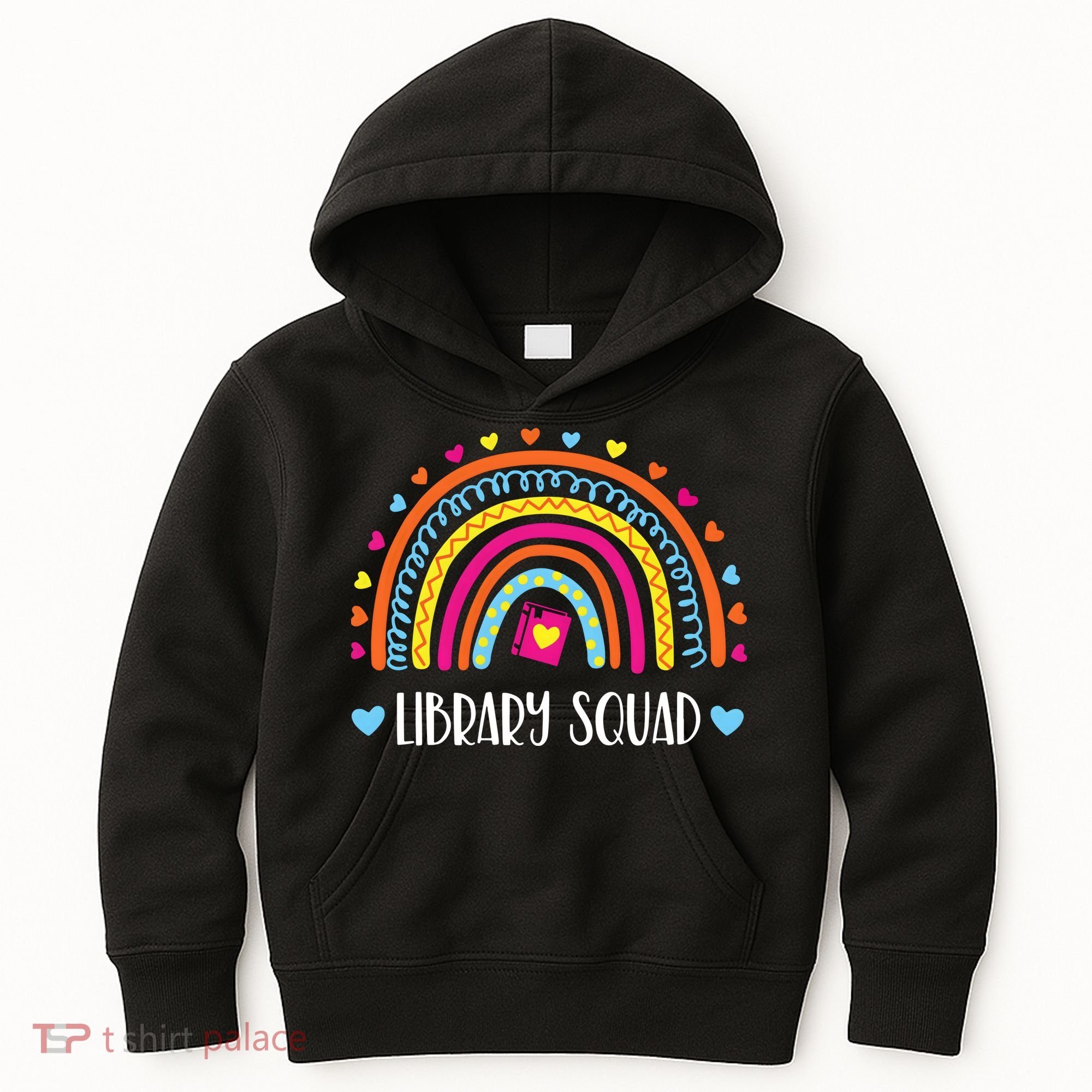 Womens Library Squad Librarian Bookworm Book Lover VNeck Kids Hoodie