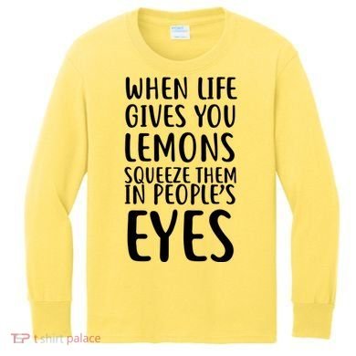 Life Give You Lemons Kids Long Sleeve Shirt