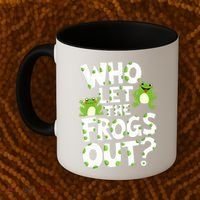 Who Let The Frogs Out Green Frog Lover  Coffee Mug thumb 2