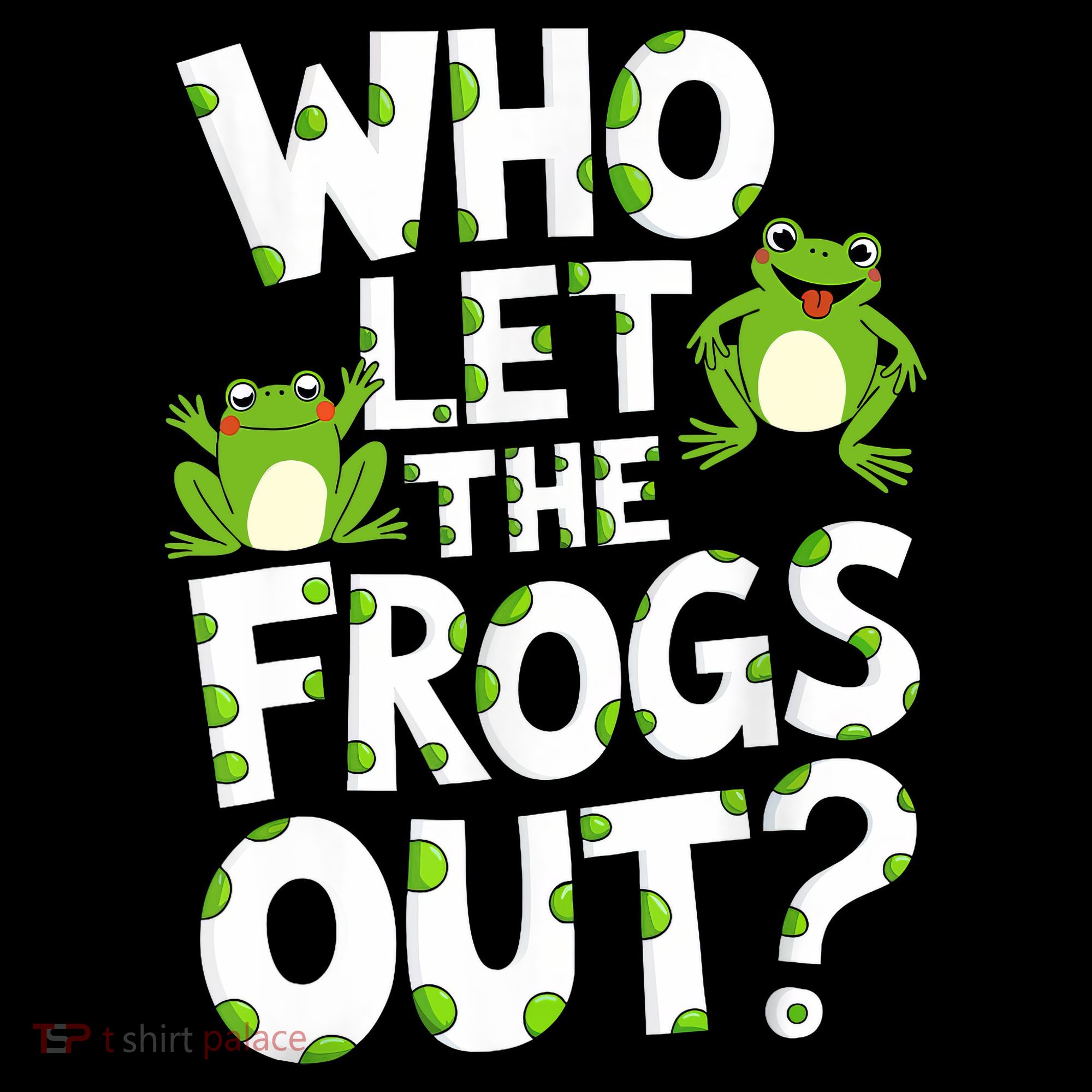 Who Let The Frogs Out Green Frog Lover  Women's Hoodie
