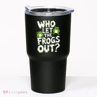 Who Let The Frogs Out Green Frog Lover  Tumbler thumb 0