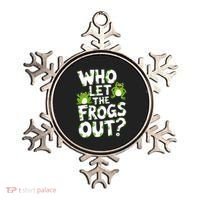 Who Let The Frogs Out Green Frog Lover  Ornament thumb 0