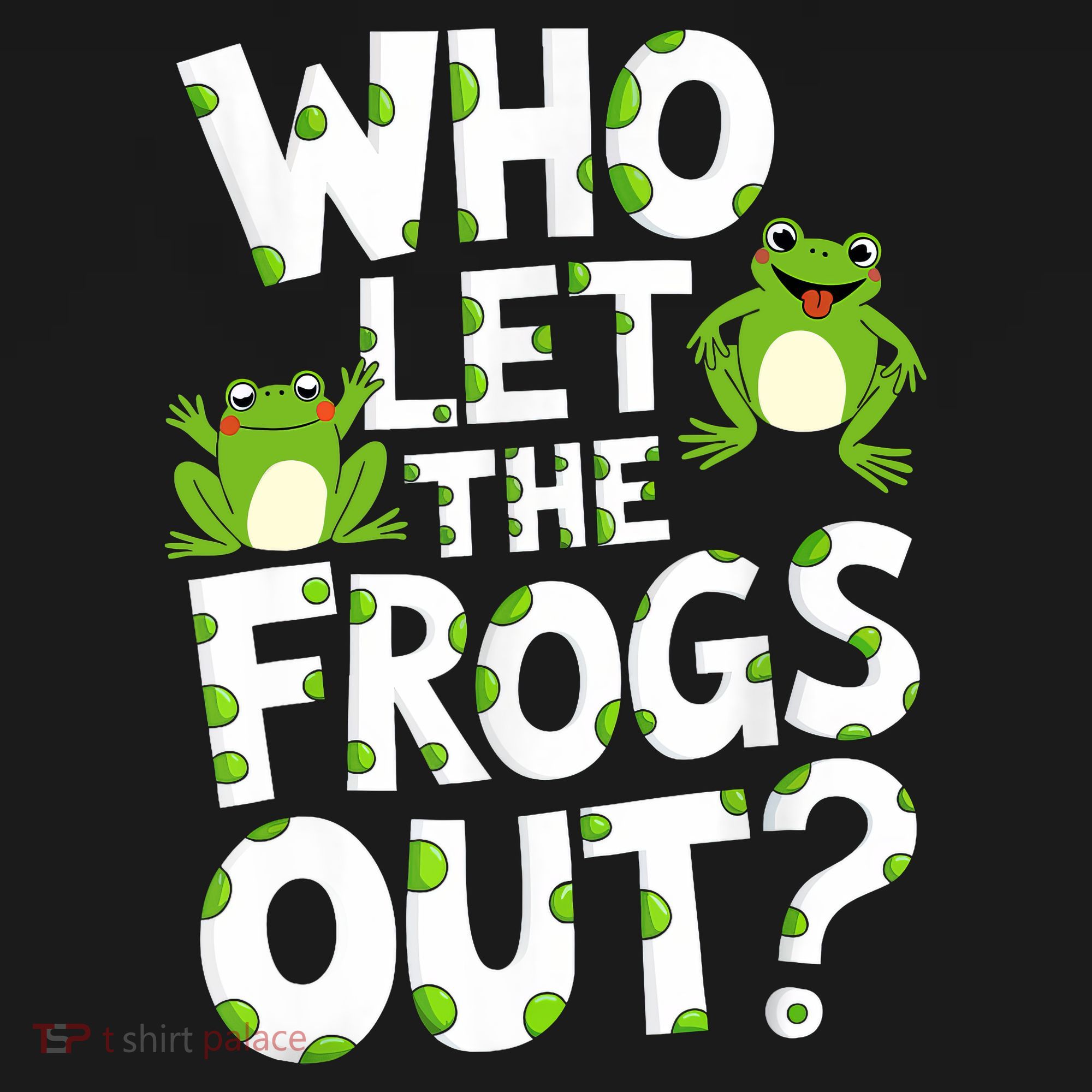 Who Let The Frogs Out Green Frog Lover  Women's Tank Top