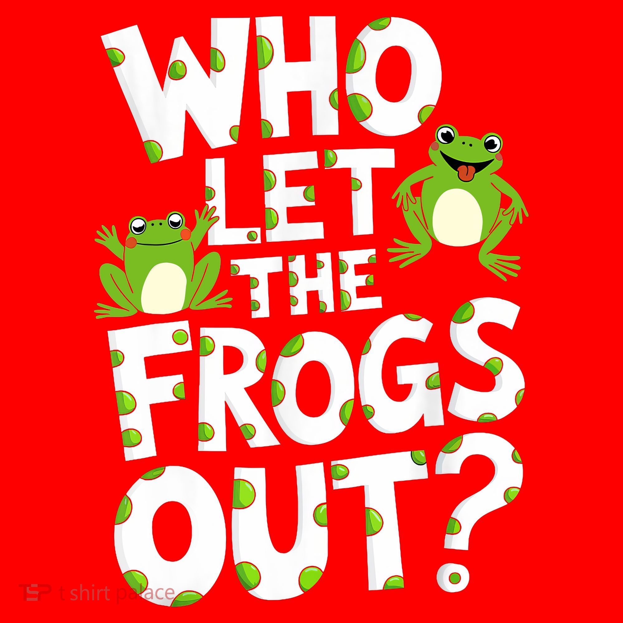 Who Let The Frogs Out Green Frog Lover  Santa Hat