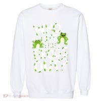 Who Let The Frogs Out Green Frog Lover  Garment-Dyed Sweatshirt thumb 0
