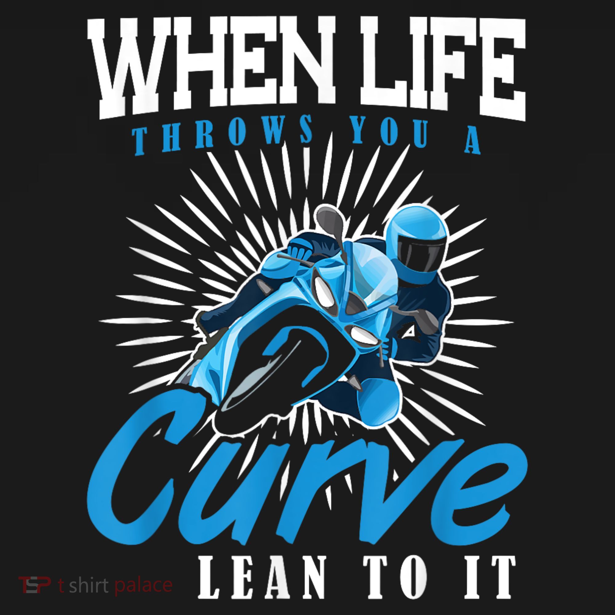 When Life Throws You A Curve Lean Into It Motorcycle Doggie Tank