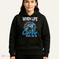 When Life Throws You A Curve Lean Into It Motorcycle Hoodie thumb 5