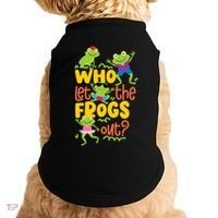 Who Let The Frogs Out Cute Gift Doggie Tank thumb 0