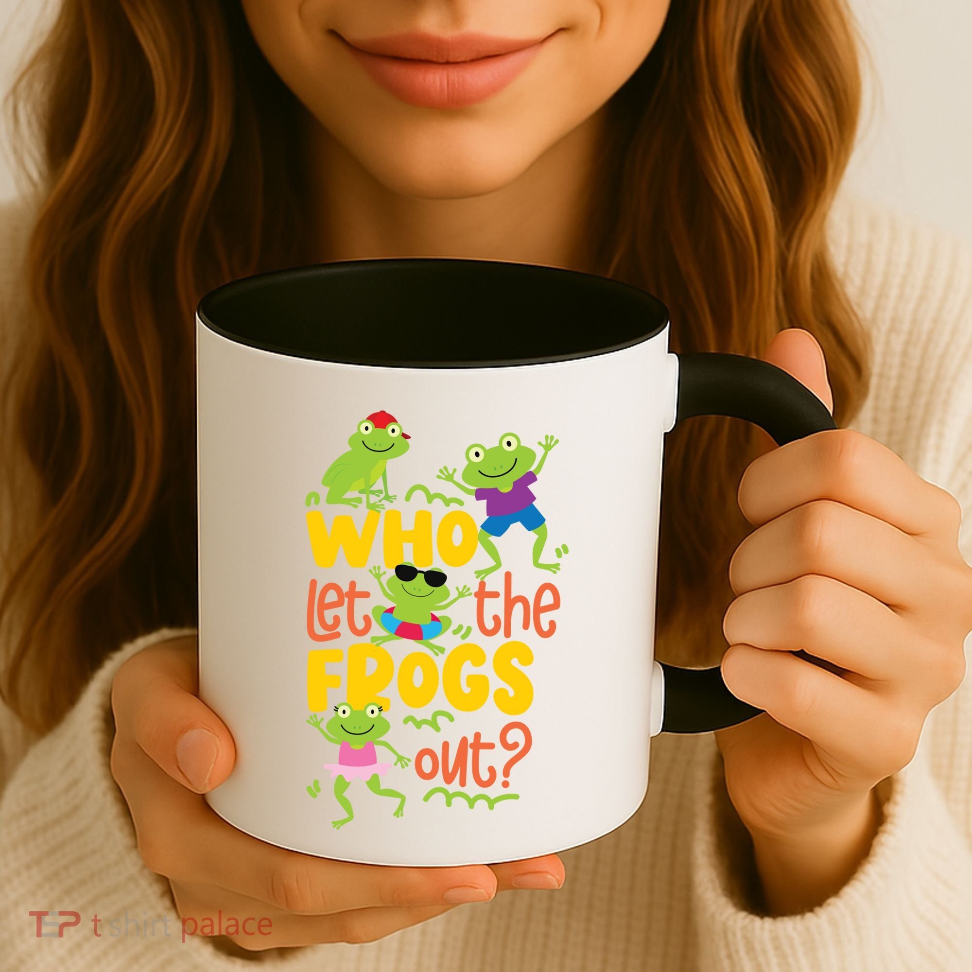 Who Let The Frogs Out Cute Gift Coffee Mug