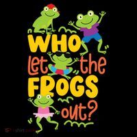 Who Let The Frogs Out Cute Gift Women's Hoodie thumb 2