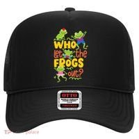 Who Let The Frogs Out Cute Gift Hat thumb 0
