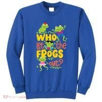 Who Let The Frogs Out Cute Gift Sweatshirt thumb 0