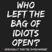 Who Left The Bag Of Idiots Open Golf Towel thumb 3