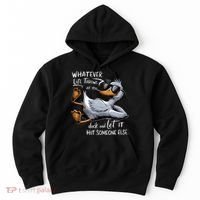 Whatever Life Throws At You Funny Funny Duck Meme Hoodie thumb 0