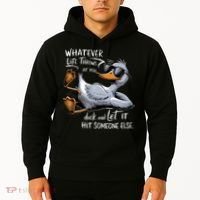 Whatever Life Throws At You Funny Funny Duck Meme Hoodie thumb 2