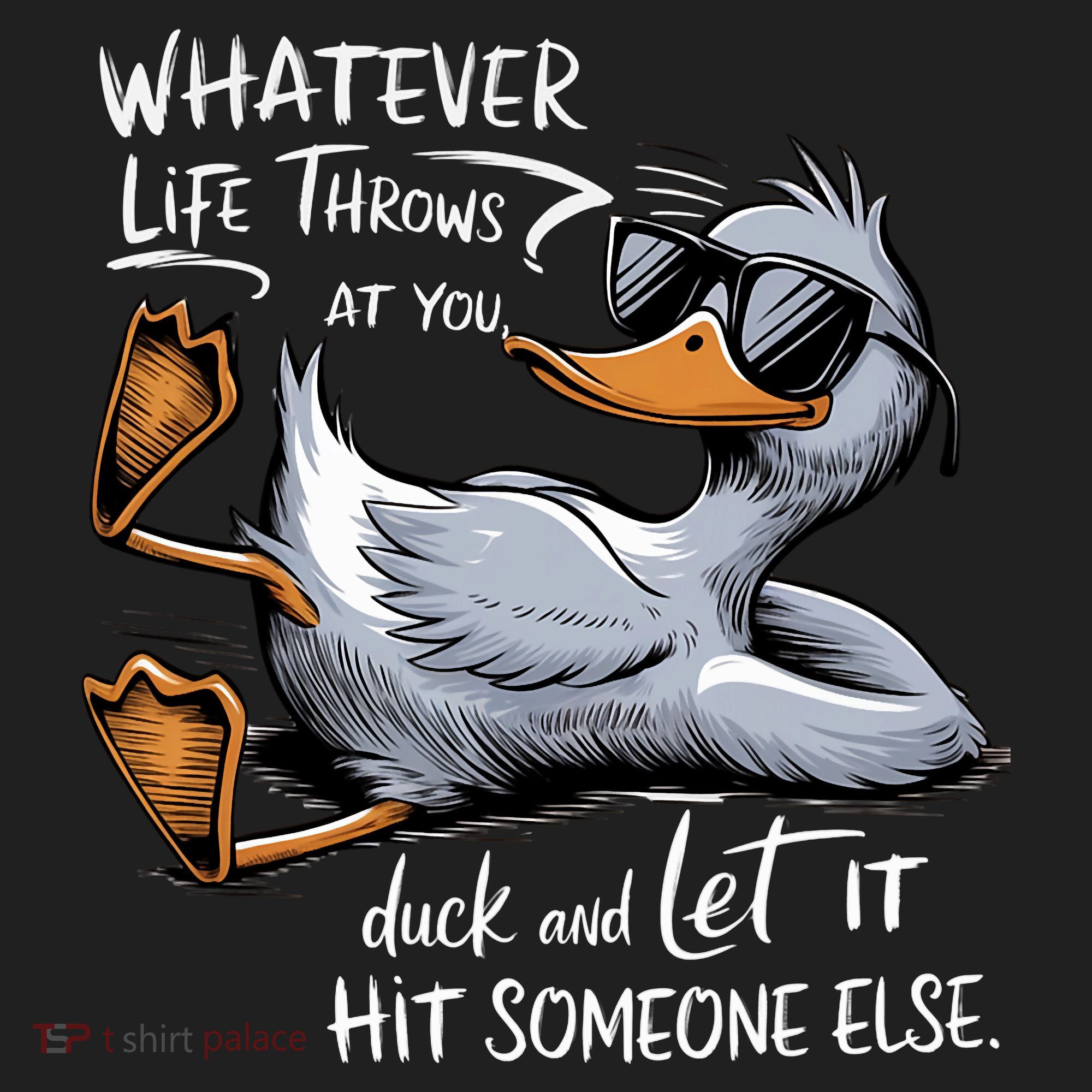 Whatever Life Throws At You Funny Funny Duck Meme Hat