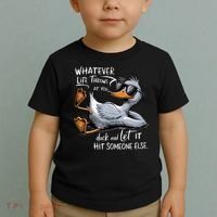 Whatever Life Throws At You Funny Funny Duck Meme Toddler T-Shirt thumb 2