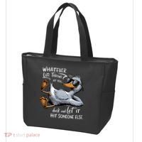 Whatever Life Throws At You Funny Funny Duck Meme Tote Bag thumb 3