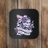With Love Till Death Day Of The Dead Coaster thumb 0