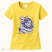 With Love Till Death Day Of The Dead Women's T-Shirt thumb 0