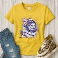 With Love Till Death Day Of The Dead Women's T-Shirt thumb 3