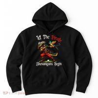 Wo Let The Pirate Shenanigans Begin Golf Pirate Halloween. Hoodie thumb 0