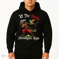 Wo Let The Pirate Shenanigans Begin Golf Pirate Halloween. Hoodie thumb 2
