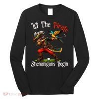 Wo Let The Pirate Shenanigans Begin Golf Pirate Halloween. Long Sleeve Shirt thumb 0