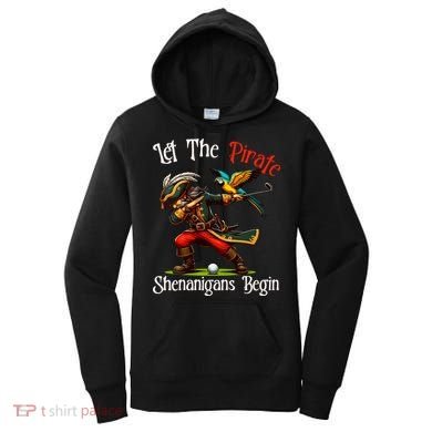 Wo Let The Pirate Shenanigans Begin Golf Pirate Halloween. Women's Hoodie