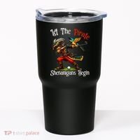 Wo Let The Pirate Shenanigans Begin Golf Pirate Halloween. Tumbler thumb 0