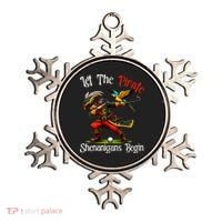 Wo Let The Pirate Shenanigans Begin Golf Pirate Halloween. Ornament thumb 0