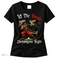Wo Let The Pirate Shenanigans Begin Golf Pirate Halloween. Women's T-Shirt thumb 0