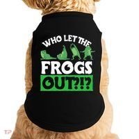 Who Let The Frogs Out Doggie Tank thumb 0