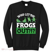 Who Let The Frogs Out Sweatshirt thumb 0