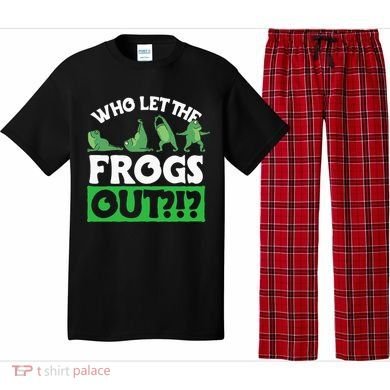 Who Let The Frogs Out Pajama Set