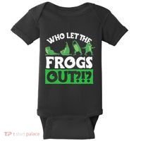 Who Let The Frogs Out Baby Bodysuit thumb 0