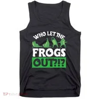 Who Let The Frogs Out Tank Top thumb 0