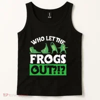Who Let The Frogs Out Tank Top thumb 2