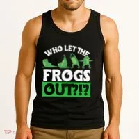 Who Let The Frogs Out Tank Top thumb 3