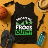 Who Let The Frogs Out Tank Top thumb 4