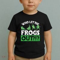 Who Let The Frogs Out Toddler T-Shirt thumb 2