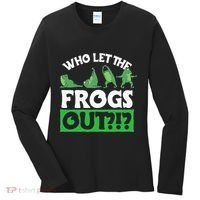 Who Let The Frogs Out Women's Long Sleeve Shirt thumb 0