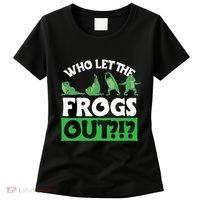Who Let The Frogs Out Women's T-Shirt thumb 0