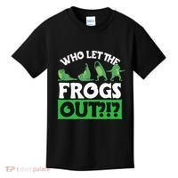 Who Let The Frogs Out Kids T-Shirt thumb 0
