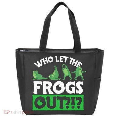 Who Let The Frogs Out Tote Bag