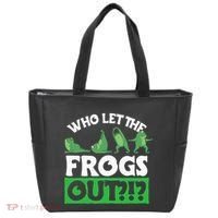 Who Let The Frogs Out Tote Bag thumb 0