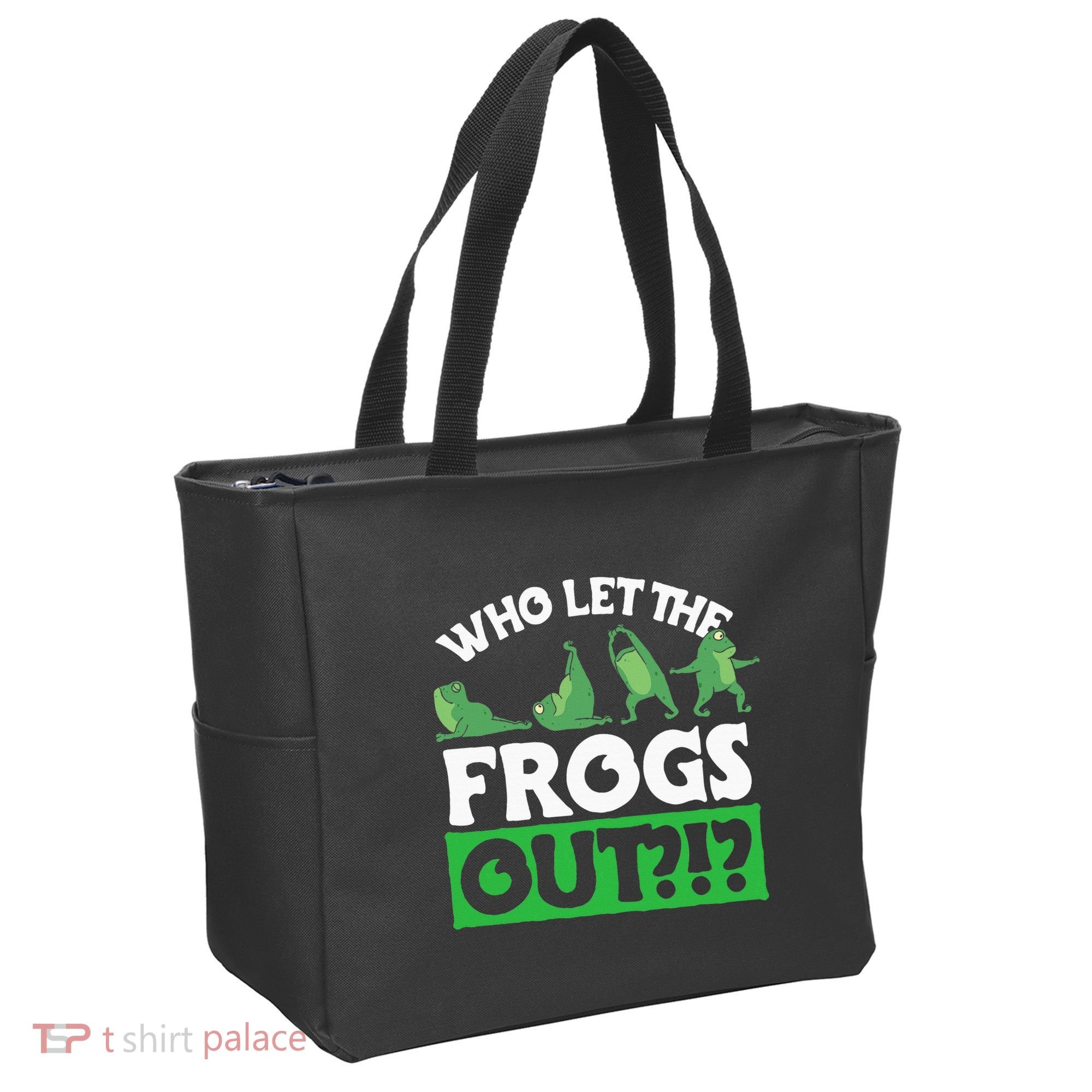 Who Let The Frogs Out Tote Bag