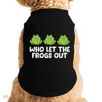 Who Let The Frogs Out Cute Frog Squad Frog Lovers Doggie Tank thumb 0
